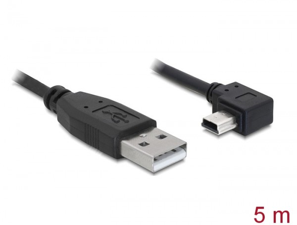 USB Ladekabel Datenkabel abgewinkelt 5m f. Becker Traffic Assist Z 098